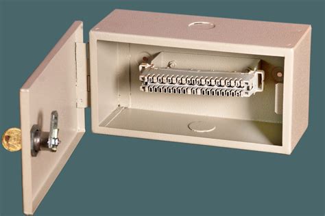 junction box that telephone company owns|10 pair telephone junction box.